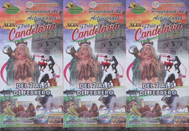 Cronograma de actividades de la «XLIX Ferias de La Candelaria 2017»
